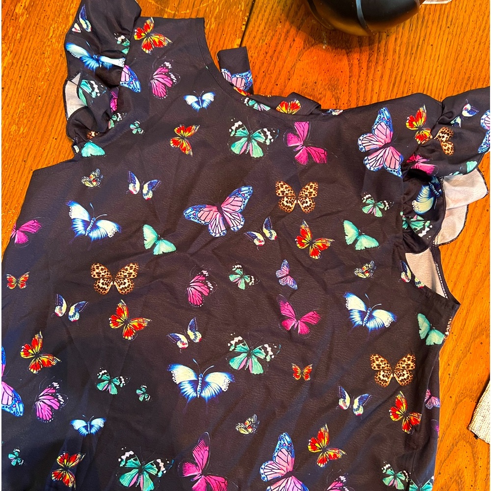 Shein flutter sleeve top